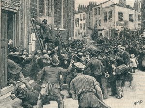Scéna v Birminghamských nepokojích bez papeže, 1868 1906 od Unbekannt