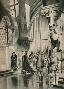 Scéna v paláci Ludvíka XI. Z filmu: The Miled Rogue. Nastavení od Williama Camerona Me od Unbekannt
