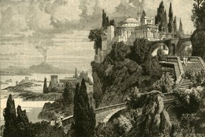 Krajina na mysu Misenum, poblíž Balae, 1890. od Unbekannt