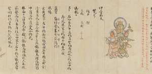 Scroll 9 of Collected Iconography Zuzosho: Ten Devas, 13th century. od Unbekannt