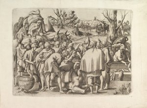 Prohledejte zavazadla Josefova bratra, ca. 1545. od Unbekannt