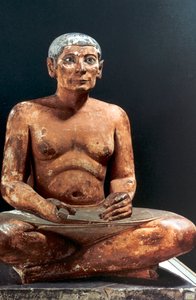 Sedící písař, starověký Egypťan, 5. dynastie, 2498-2345 př.n.l. od Unbekannt