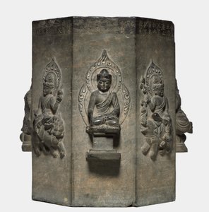 Sekce Dharani Pillar, dynastie Tang 618-907. od Unbekannt