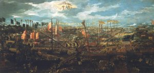 Bitva u Lepanta 1571 / venez. Klenot. od Unbekannt