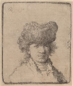 Autoportrét v kožešinové čepici, 1630. od Unbekannt