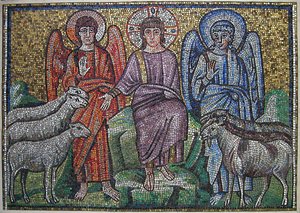 Oddělení ovcí a koz, byzantský, originál z počátku 20. století z počátku 6. století. od Unbekannt