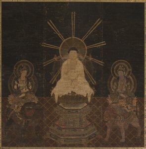 Shaka navštěvovali Fugen a Monju, 1185-1333. od Unbekannt