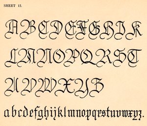 List 15, z portfolia abeced, 1929 od Unbekannt