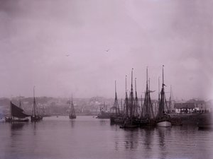 Lodě v přístavu v Plymouthu v Devonu. od Unbekannt