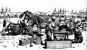 Shoeing Forge of the New South Wales Artillery at Suakim, c1885, 1902 od Unbekannt