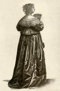 Ukazuje šaty anglické gentlemanky, 1640, 1937. od Unbekannt