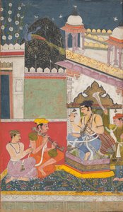 Shri Raga: Folio ze série ragamala Garland of Musical Modes, polovina 17. století. od Unbekannt