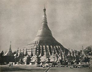 Pagoda Shwedagon, Yangon, 1900. od Unbekannt