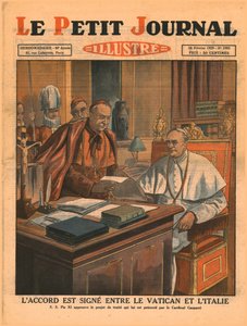 Podepsání dohody mezi Vatikánem a Itálií, 1929. od Unbekannt