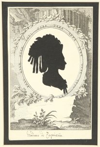 Siluetový portrét Natálie Kirillovny Zagrjazyské rozené Razumovské 1747-1837, 1777-1782 od Unbekannt