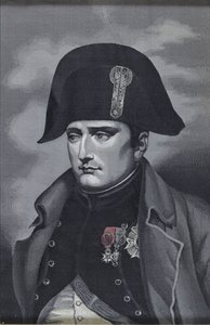 Tkaní hedvábí Portrét císaře Napoleona I. Bonaparta 1769-1821 od Unbekannt