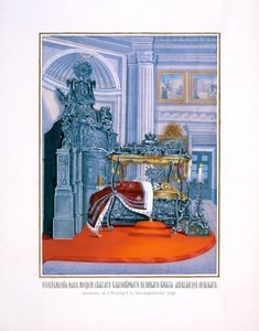 Stříbrný sarkofág svatého Alexandra Něvského v Lavra svatého Alexandra Něvského, 1859 od Unbekannt