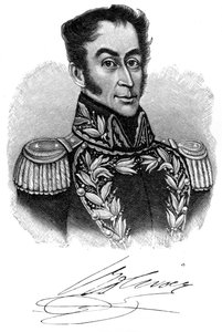 Simon Bolivar, jihoamerický revoluční vůdce 19. století, 1901 od Unbekannt