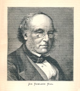 Sir Rowland Hill, původce poštovní známky, 1893. od Unbekannt