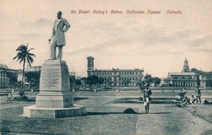 Socha Sir Stuart Steuart Baileys, Dalhousie Square, Kalkata, c1910 od Unbekannt