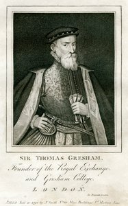 Sir Thomas Gresham, britský obchodník a finančník, 16. století 1793 od Unbekannt