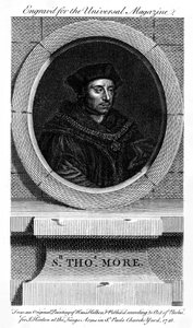 Sir Thomas More , katolický anglický právník, spisovatel a politik, 1748 od Unbekannt