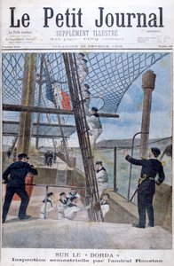 Šest měsíční inspekce admirála Roustana na palubě Borda, 1902 od Unbekannt