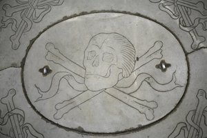 Lebka a kosti Florence Itálie od Unbekannt