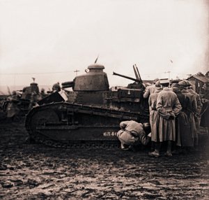 Malý tank, c1914-c1918 od Unbekannt