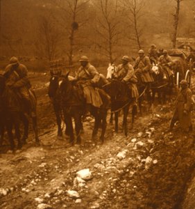 Vojáci v pohybu, c1914-c1918 od Unbekannt
