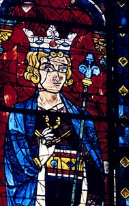 Solomon, vitráže, katedrála v Chartres, Francie, 1194-1260 od Unbekannt