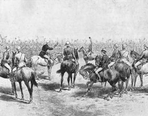 ...Soudan, 1883-85...Wolseley se rozloučil s australskou pěchotou..., 1901. od Unbekannt