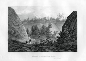 Zdroj Passaic Falls, New Jersey, 1855 od Unbekannt