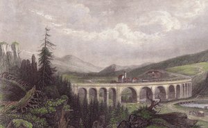 Jižní železnice. Viadukt Payerbach, Semmering od Unbekannt