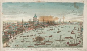 Southwest Prospect of London, 1760. od Unbekannt