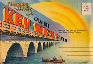 Souvenir Folder kuriózní Key West Fla. - New Highway, c1940 od Unbekannt