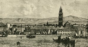 Spalatro, z přístavu, 1890. od Unbekannt