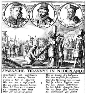 Španělská poprava hugenotů, c1565 od Unbekannt