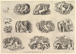 Zrcadlo římské velkoleposti: Subjekty po Antiqu..., popraveni ca. 1550-77, vytištěno po roce 1577. od Unbekannt