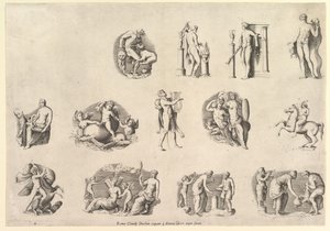 Zrcadlo římské velkoleposti: Subjekty po Antiqu..., popraveni ca. 1550-77, vytištěno po roce 1577. od Unbekannt