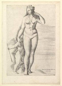 Římské zrcadlo velkoleposti: Venuše a Eros, 1561 od Unbekannt