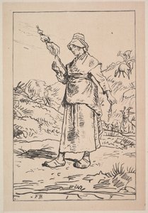 Přadlena z Auvergne, 1830-99. od Unbekannt