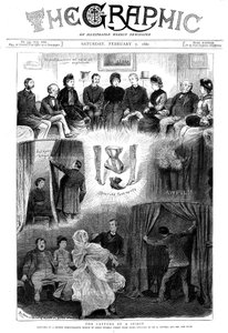 Spirit demaskován na londýnské seanci v roce 1880 od Unbekannt