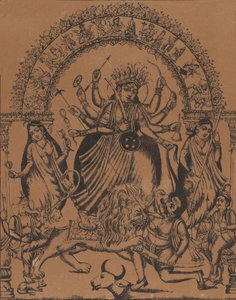 Sri Sri Durga, ca. 1875-80. od Unbekannt