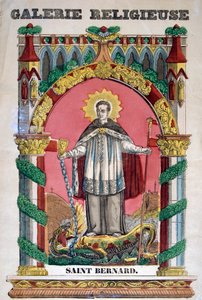Svatý Bernard z Clairvaux, 19. století od Unbekannt