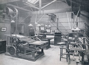 St. Bride Foundation School. Strojovna knihtisku, 1917 od Unbekannt