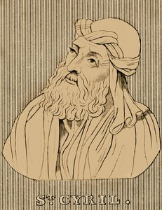 Svatý Cyril, c376-444, 1830. od Unbekannt