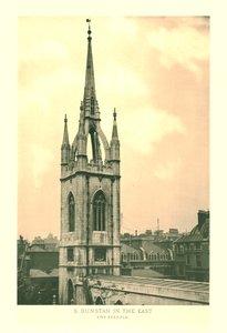 St Dunstan na východě, The Steeple, polovina konce 19. století. od Unbekannt
