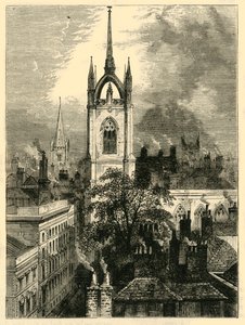 St. Dunstans-in-the-East, c1872. od Unbekannt