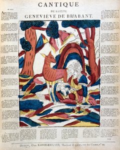 St Genevieve Brabant v lese, 19. století od Unbekannt